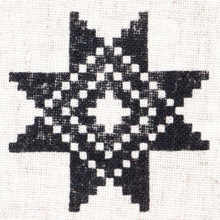 ROSA TALENT Wooden Stamp No. 4 Geometry 6.5x6.5 cm