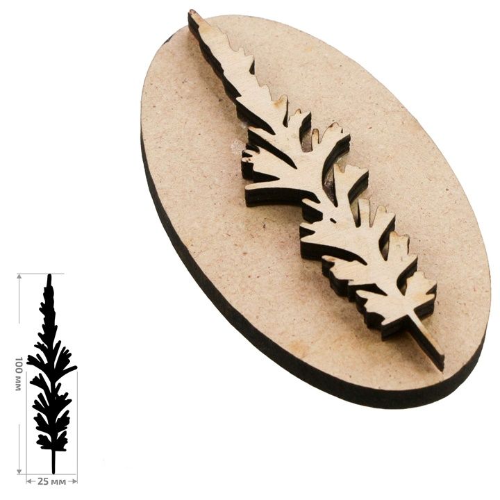 ROSA TALENT Wooden Stamp No. 5 Botanical 2.5x10 cm