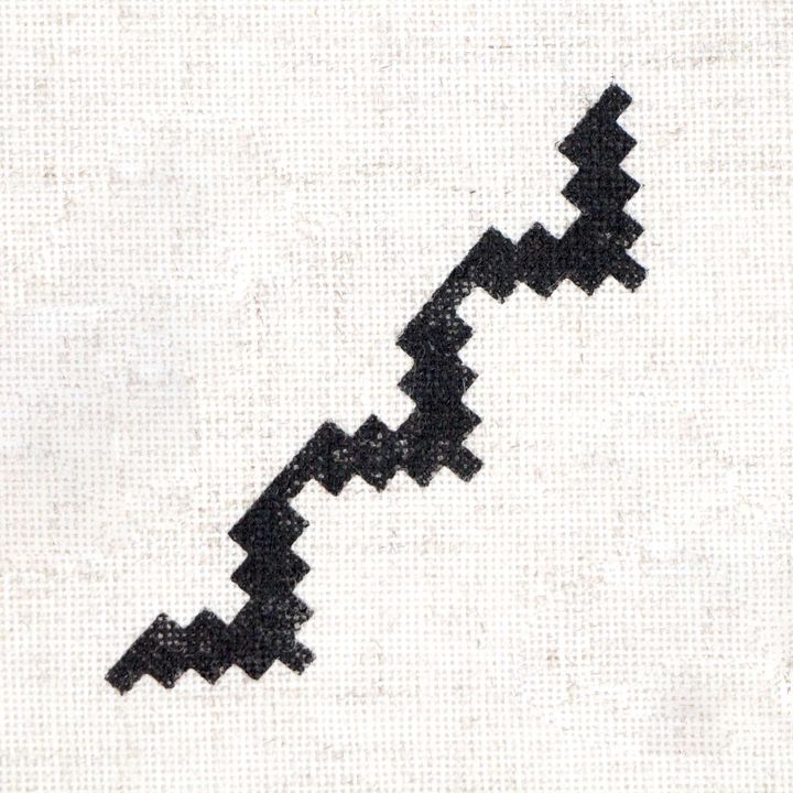 ROSA TALENT Wooden Stamp No. 6 Geometry 7.5x1.5 cm