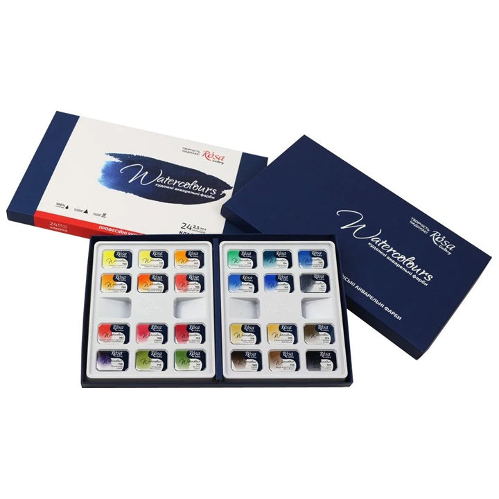 ROSA Watercolor Paints, 24 x 2.5 ml