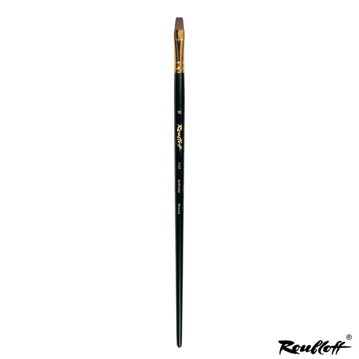 Roubloff 1127 Flat Natural Kolinsky Brush | various sizes