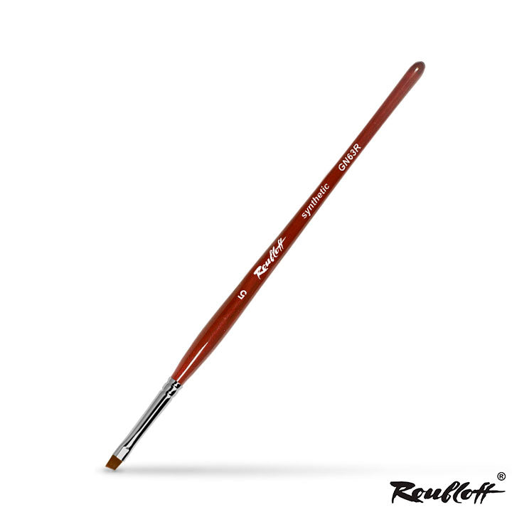 Roubloff Angled Brush for Nail Modeling | various sizes — image 6