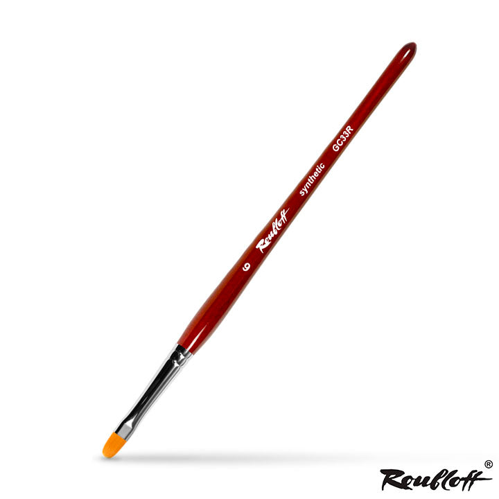 Roubloff Oval Brush for Nail Modeling | various sizes — image 2