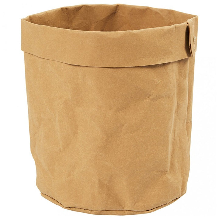 Round Faux Leather Paper Bag for Decorating