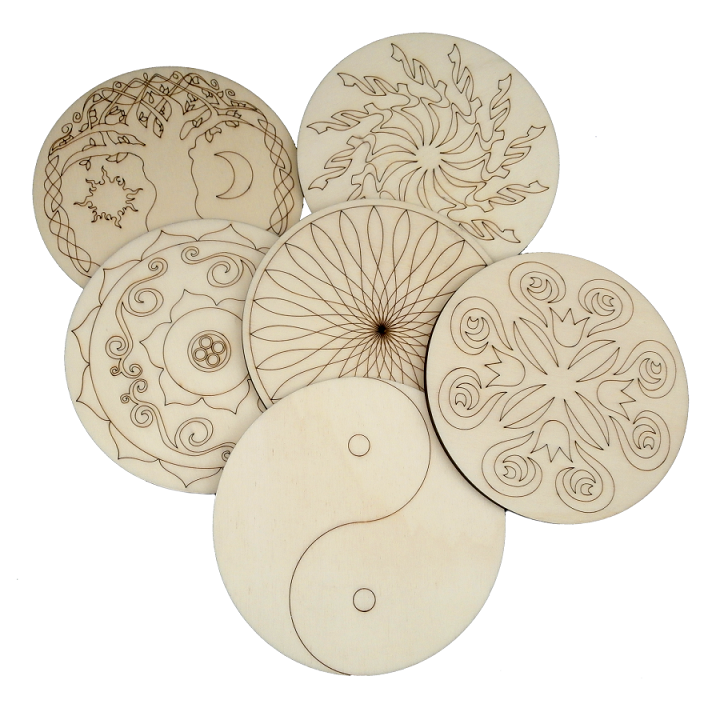 Round Wooden Mandala