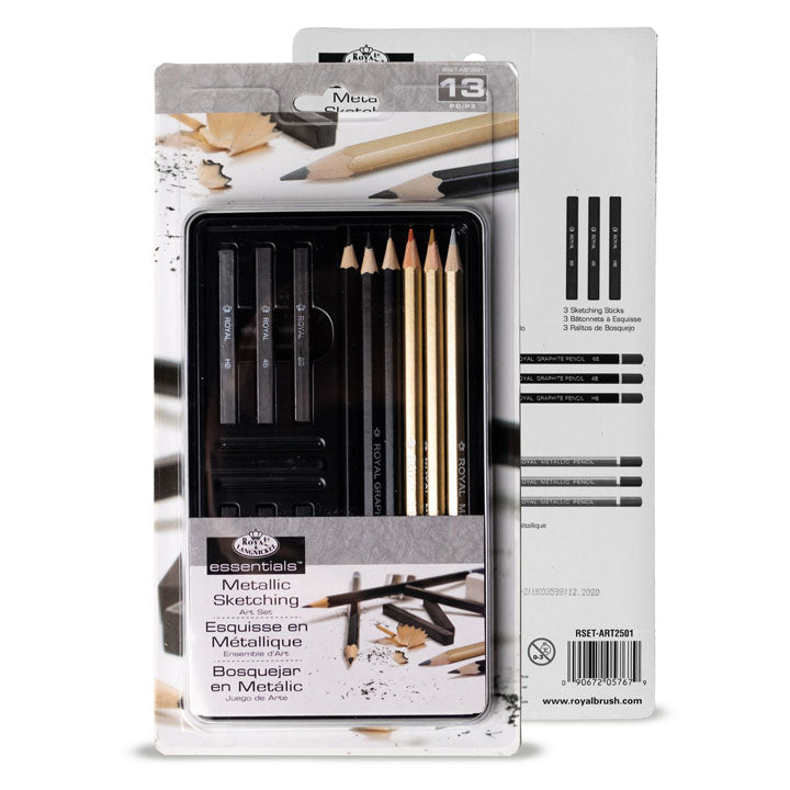 Royal &amp;amp; Langnickel Essentials Metallic 13-Piece Sketching Set