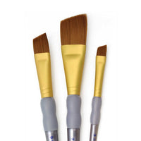 Royal & Langnickel Angled Synthetic Brush Set of 3