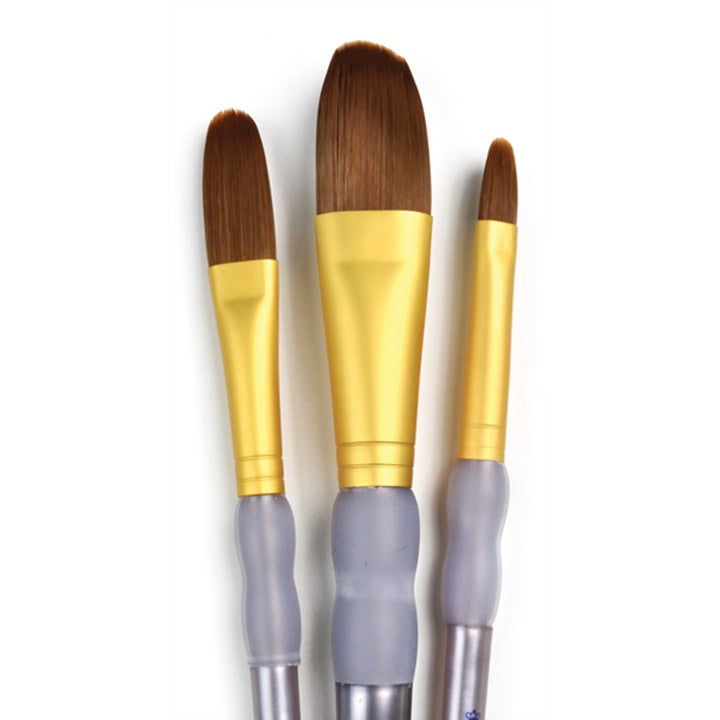 Royal & Langnickel Set of 3 Oval Synthetic Brushes