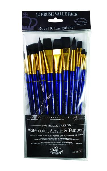Royal & Langnickel Brushes, Set of 12