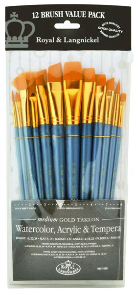 Royal & Langnickel Brushes - Set of 12
