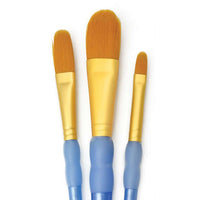 Royal & Langnickel Set of 3 Oval Synthetic Brushes