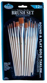 Royal & Langnickel Brushes, Set of 12