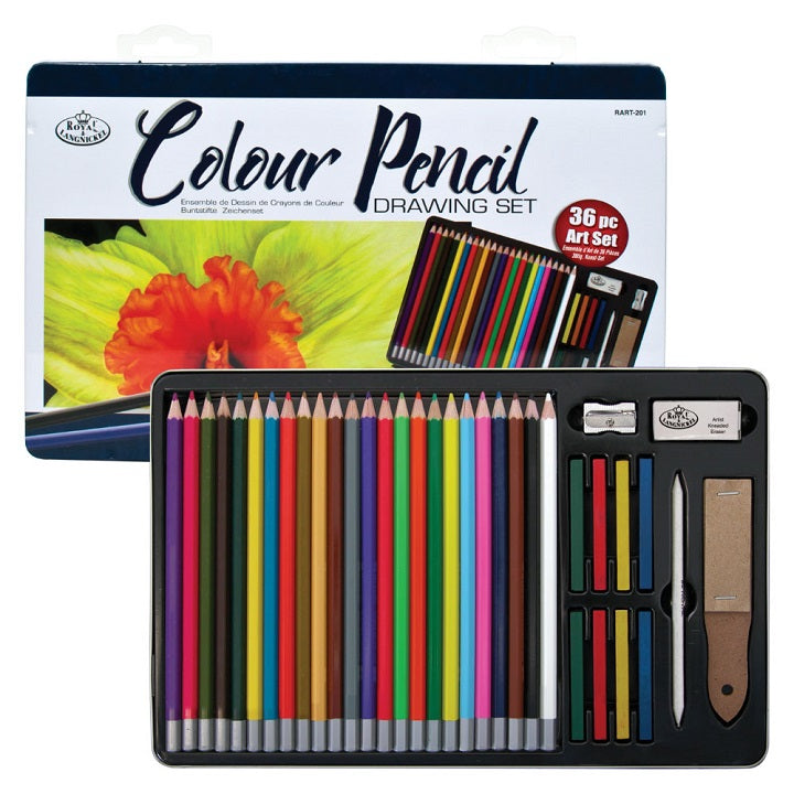 Royal & Langnickel Colored Pencil Set in Tin, 36-Piece