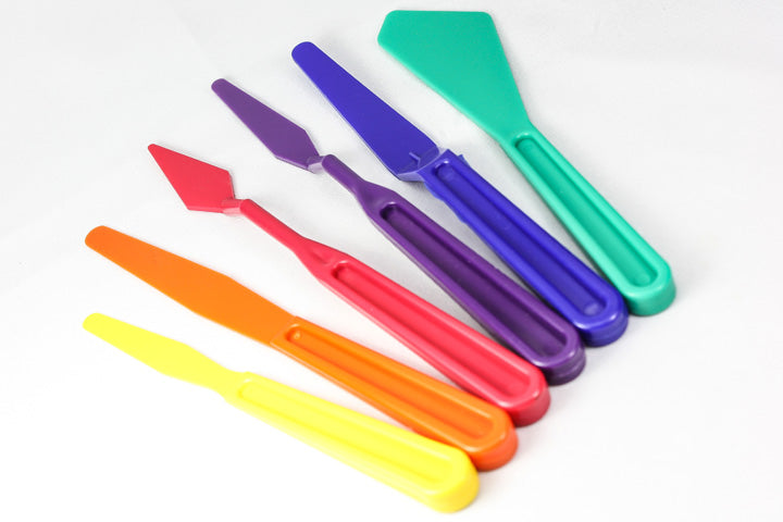 Royal & Langnickel Colored Plastic Palette Knives, Set of 6