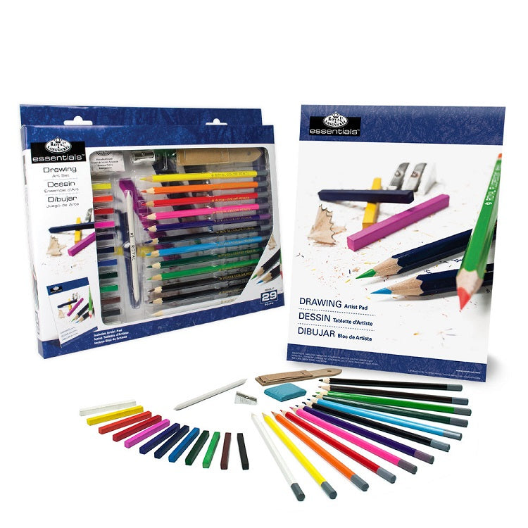 Royal & Langnickel Essentials Large Drawing Set, 29-Piece