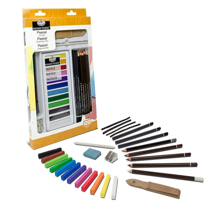 Royal & Langnickel Essentials Pastel Set, 28-Piece