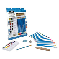 Royal & Langnickel Essentials Watercolor Set, 29-Piece