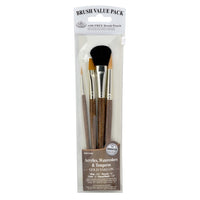 Royal and Langnickel Gold Taklon Brush Set of 4