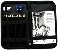 Royal & Langnickel Graphite Sketching Set in Pencil Case, Set of 16 Pieces