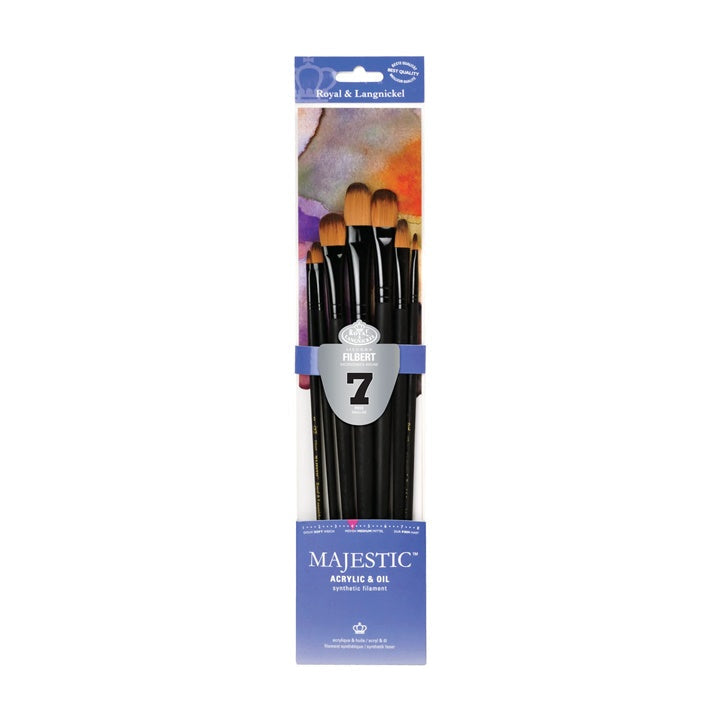 Royal and Langnickel Majestic Oval Brush Set of 7, image 1