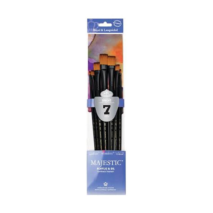 Royal and Langnickel Majestic Set of 7 Flat Brushes - image 1