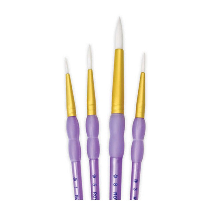 Royal & Langnickel Round Synthetic Brushes Set of 4