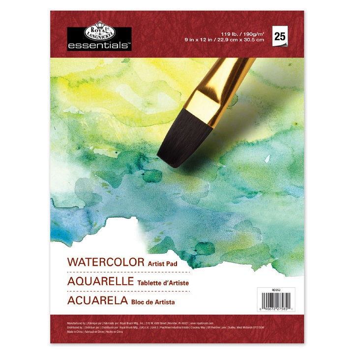 Royal & Langnickel Watercolor Paper Pad ARTIST PAD, 25 pcs