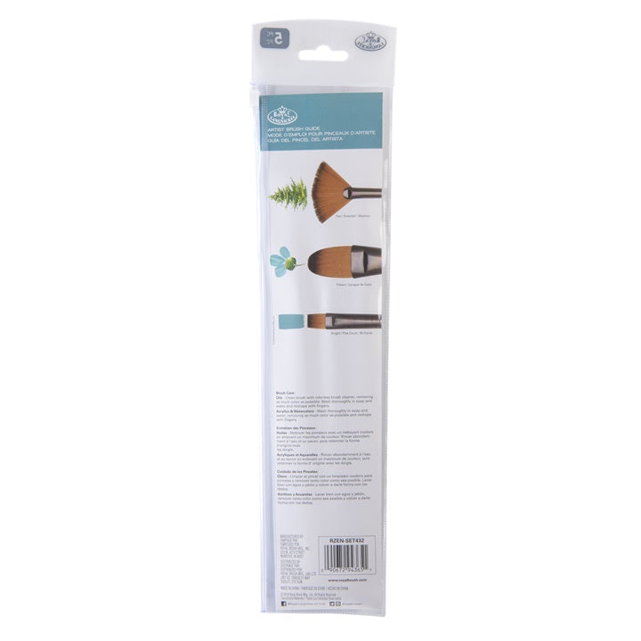 Royal and Langnickel Zen 43 Brush Set of 5, image 2