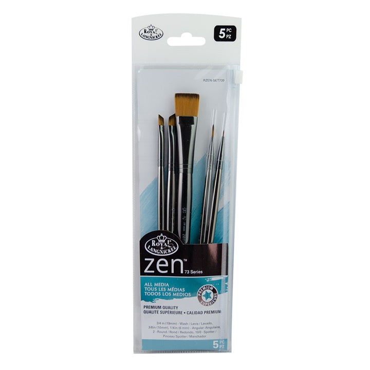 Royal and Langnickel Zen 73 Brushes, Set of 5 - Image 1