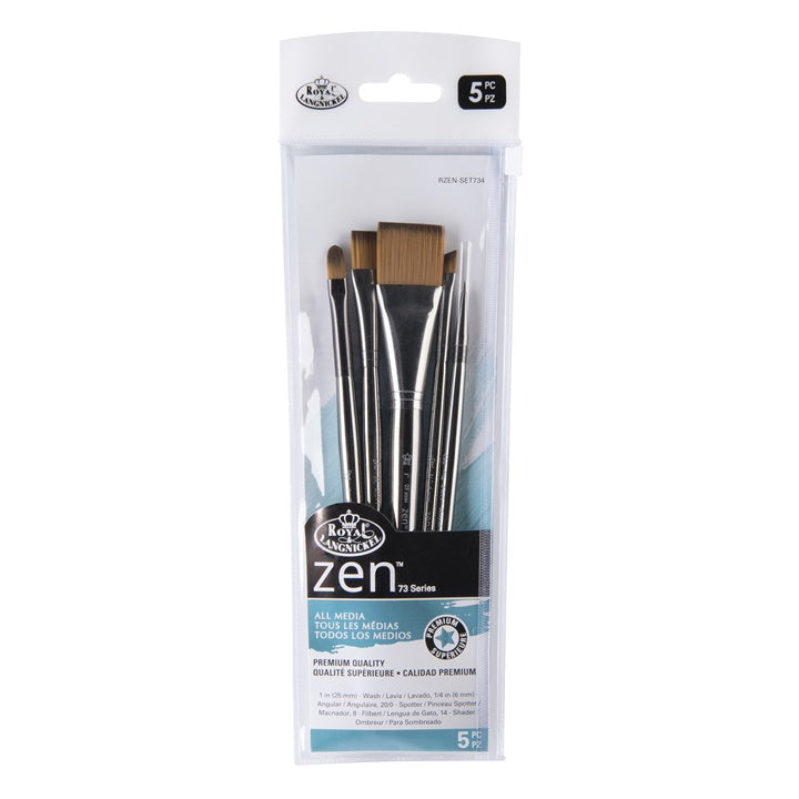 Royal and Langnickel Zen 73 Set of 5 Brushes - Image 1