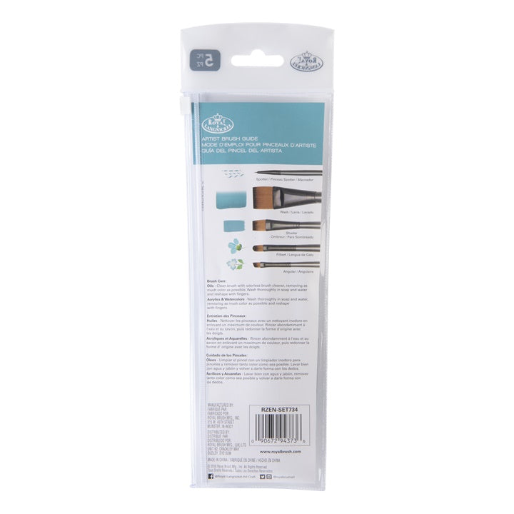 Royal and Langnickel Zen 73 Set of 5 Brushes - Image 3