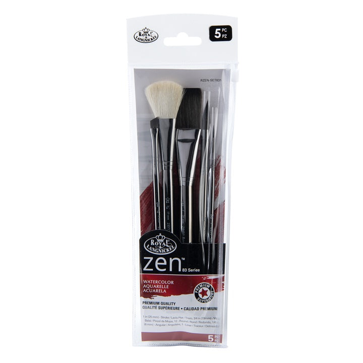 Royal and Langnickel Zen 83 Brush Set of 5, image 1