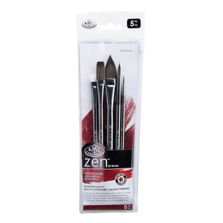Royal and Langnickel Zen 83 Mixed Brush Set of 5, image 2