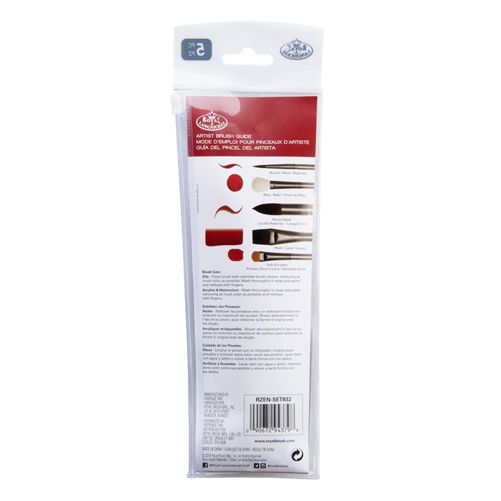 Royal and Langnickel Zen 83 Versatile Brush Set of 5 — image 3
