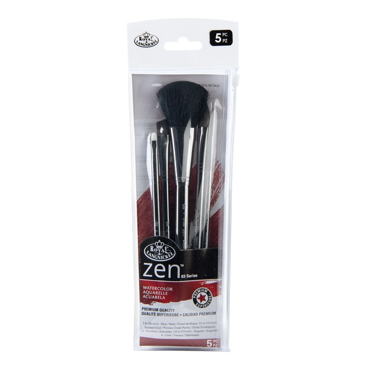 Royal and Langnickel Zen 83 Watercolor Brush Set of 5 — image 3