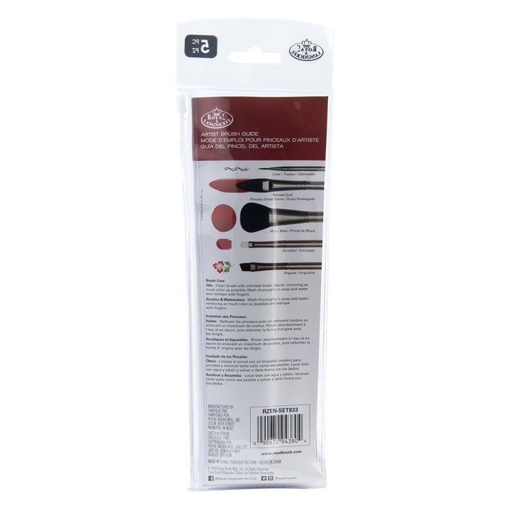 Royal and Langnickel Zen 83 Watercolor Brush Set of 5 — image 2