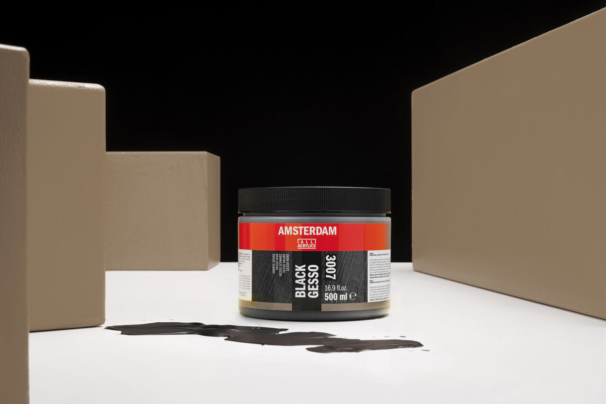 ROYAL TALENS Amsterdam Black Acrylic Gesso 500 ml