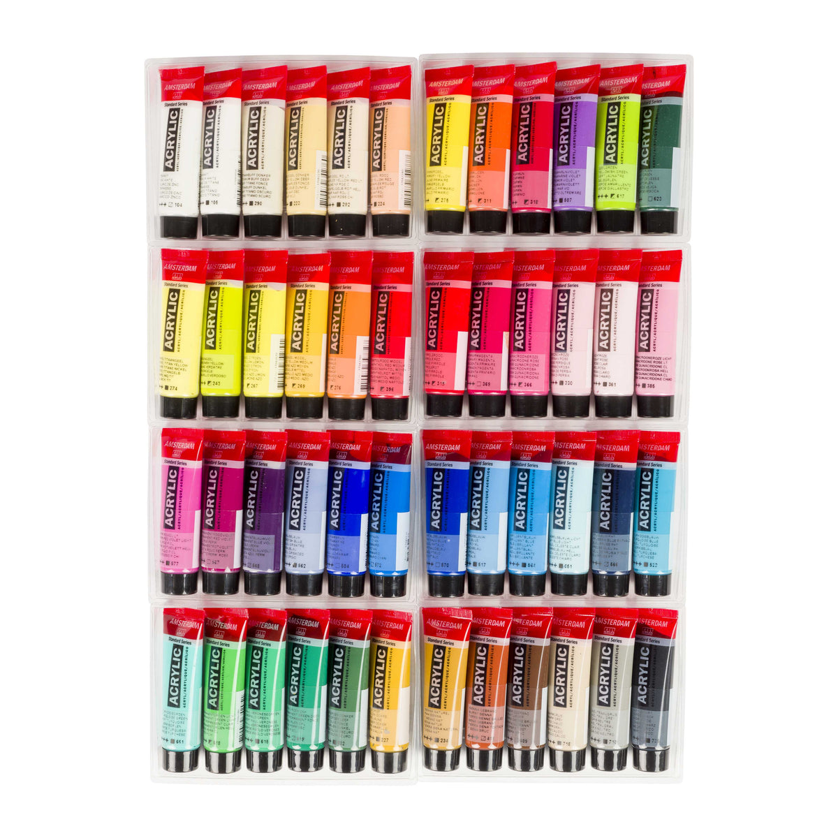 ROYAL TALENS Amsterdam General Selection Acrylic Paint Set, 48 x 20 ml
