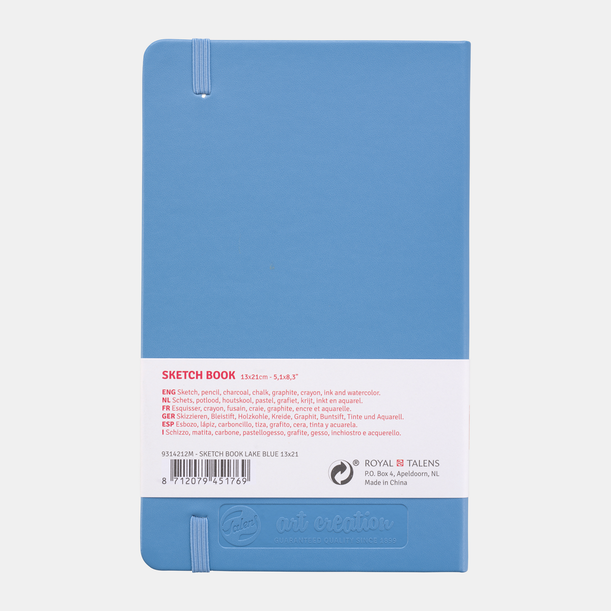 ROYAL TALENS Art Creation Sketch Pad, Light Blue, 13 x 21 cm, 140 g, 80 Sheets