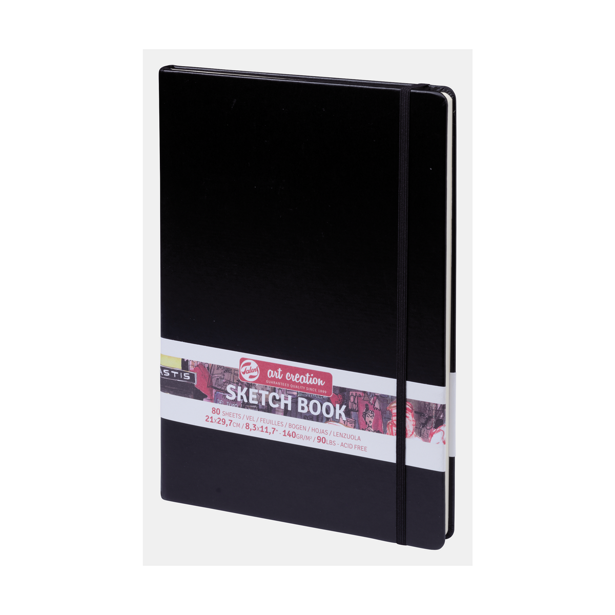 ROYAL TALENS Art Creation Sketchbook Black 21 x 30 cm, 140 g/m2, 90 sheets