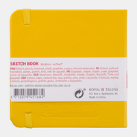ROYAL TALENS Art Creation Sketchbook Golden Yellow 12 x 12 cm, 140 g/m², 80 sheets