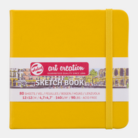 ROYAL TALENS Art Creation Sketchbook Golden Yellow 12 x 12 cm, 140 g/m², 80 sheets