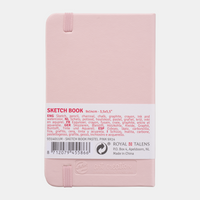 ROYAL TALENS Art Creation Sketchbook, Pastel Pink, 9 x 14 cm, 140 g, 90 Sheets, Hardbound