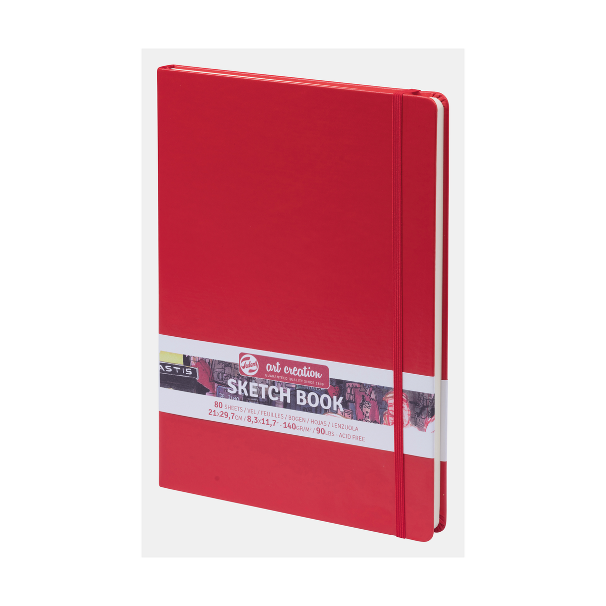 ROYAL TALENS Art Creation Sketchbook Red A4 / 21 x 29.7 cm 140 g 80 Sheets