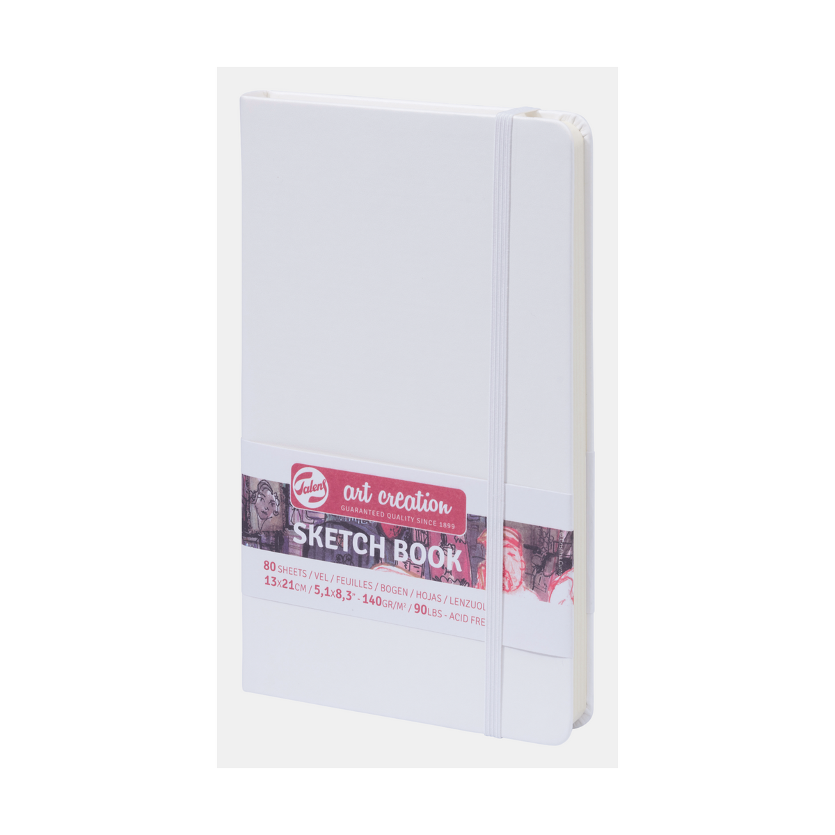 ROYAL TALENS Art Creation Sketchbook White 13 x 21 cm, 140 g, 80 sheets, hardcover