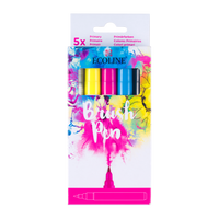 ROYAL TALENS Ecoline PRIMARY watercolor brush pen set, 5 colors