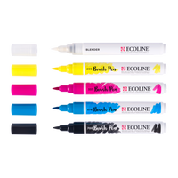 ROYAL TALENS Ecoline PRIMARY watercolor brush pen set, 5 colors