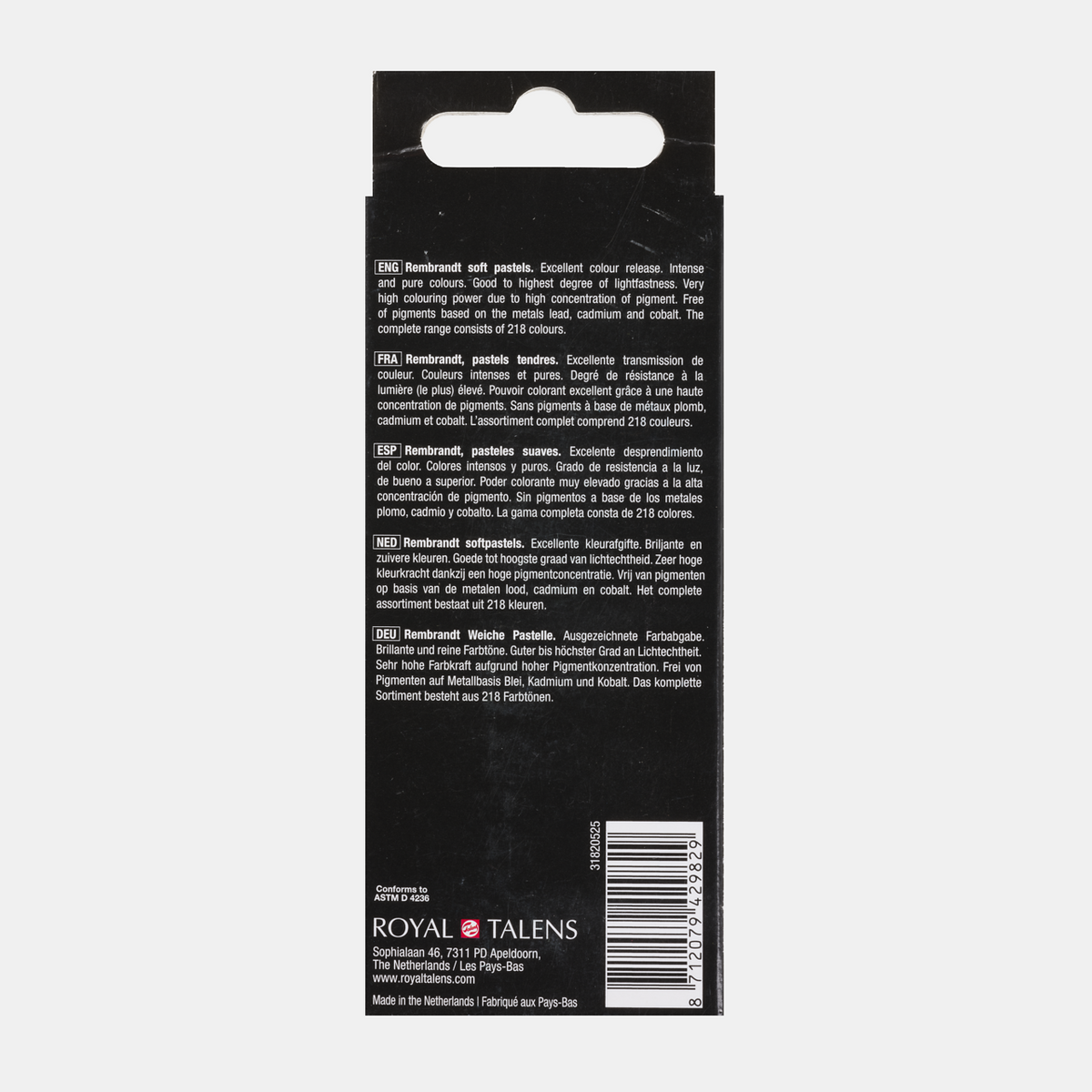 ROYAL TALENS Rembrandt Soft Pastel Set Cool Greens 5 pcs