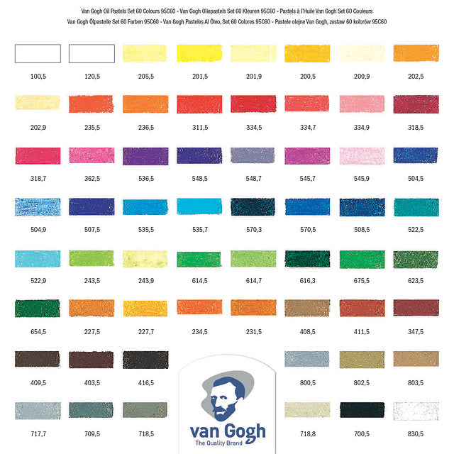 ROYAL TALENS Van Gogh Oil Pastels Set of 60