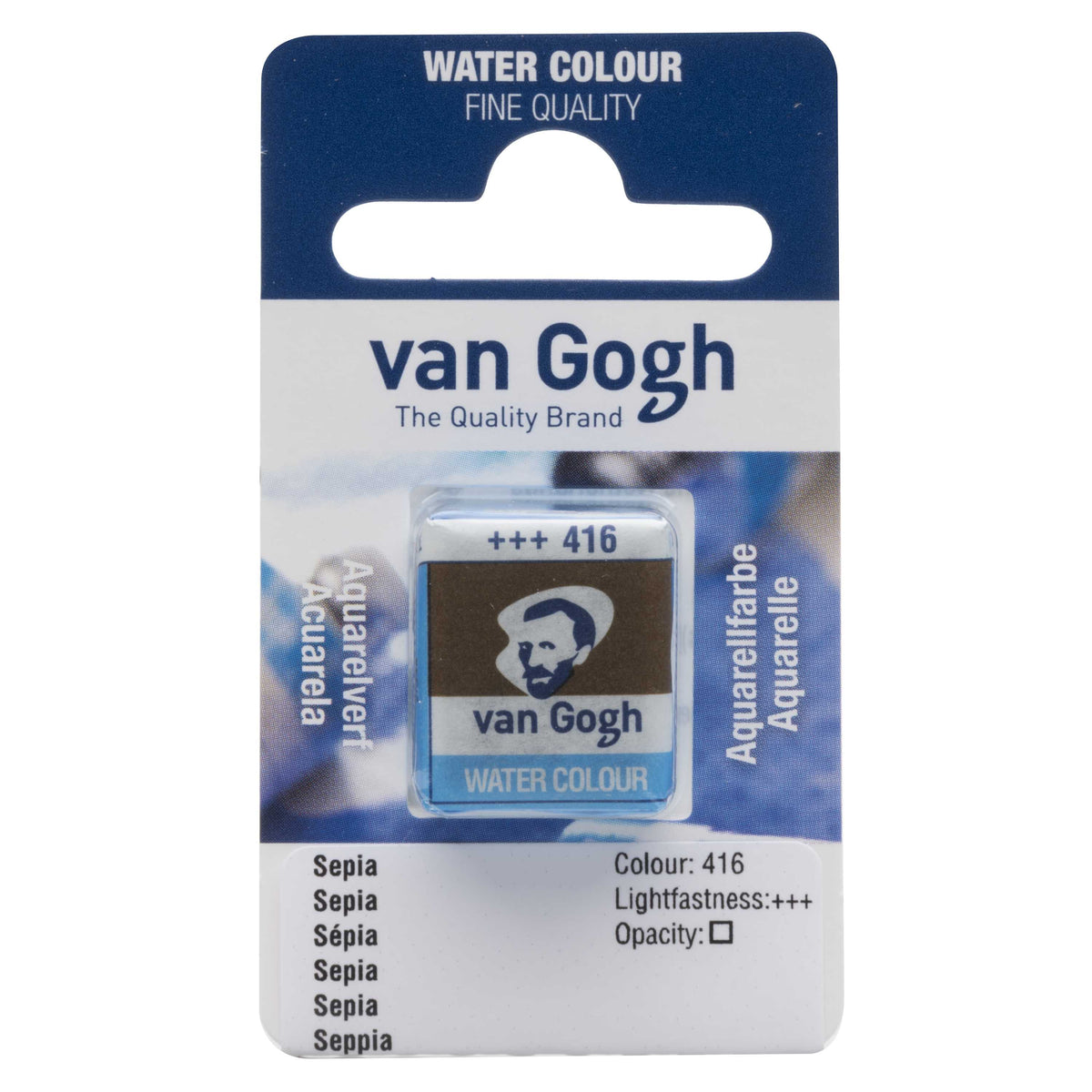 ROYAL TALENS Van Gogh Watercolor Half Pan 2 ml – Sepia